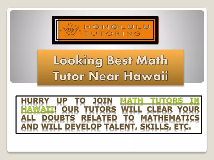 looking best math tutor near hawaii