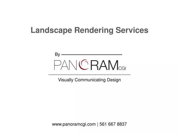 landscape rendering services