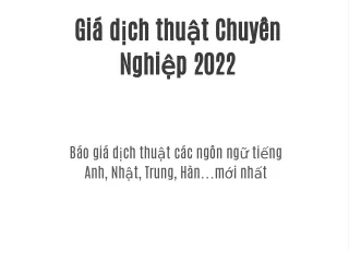 gi d ch thu t chuy n nghi p 2022