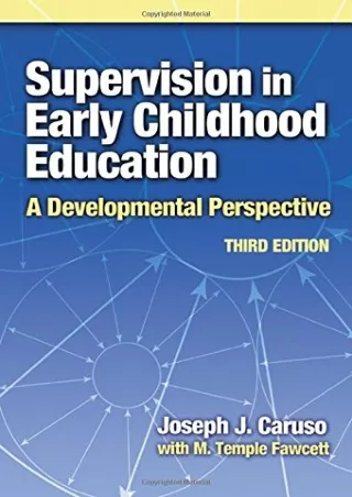 eBOOK  Supervision in Early Childhood Education Early Childhood Education