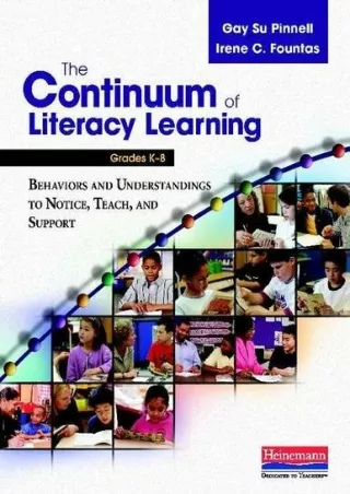READ  The Continuum of Literacy Learning Grades K 8 Behaviors and