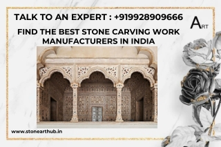 Stone Carving Work Manufacturers in India - Call Now 9928909666