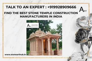 Stone Temple Construction Manufacturers in India - Call Now 9928909666