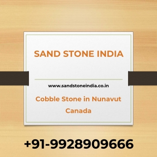 Cobble Stone in Nunavut Canada - Sand Stone India