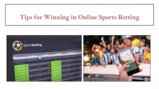 Tips for Winning In Online Sports Betting