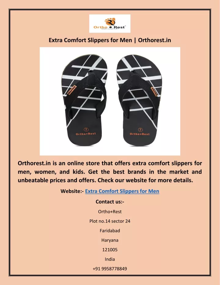 extra comfort slippers for men orthorest in