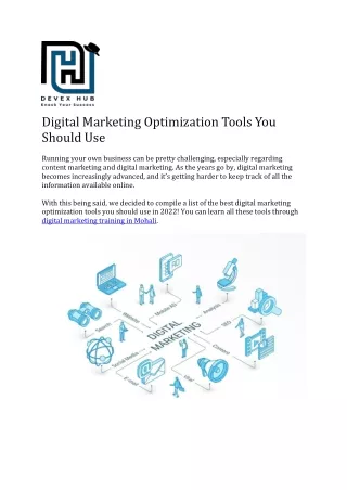 Digital Marketing Optimization Tools You Should Use