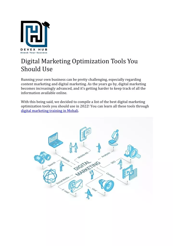 digital marketing optimization tools you should