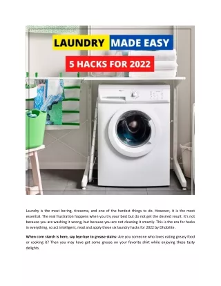 laundry made easy 5 hacks for 2022