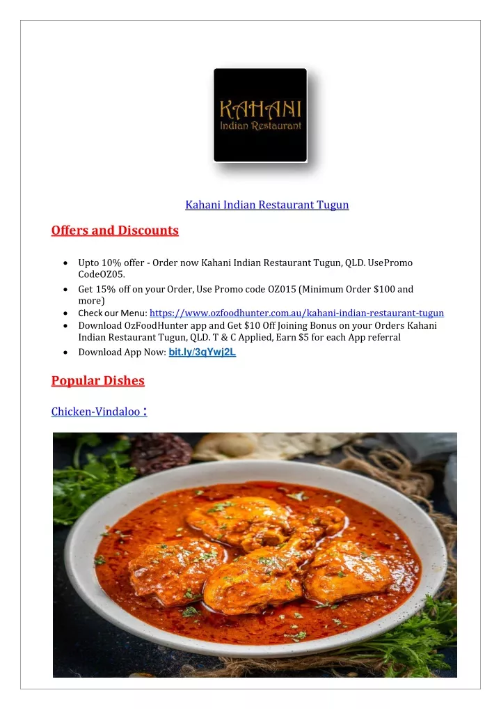 kahani indian restaurant tugun