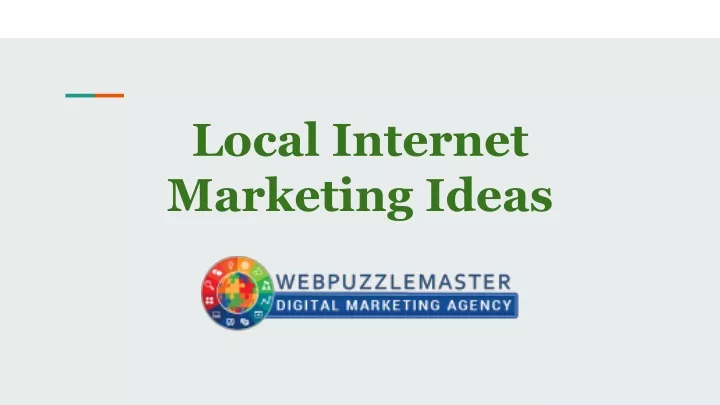local internet marketing ideas