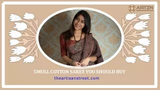5 Mull Cotton Saree You Should Buy