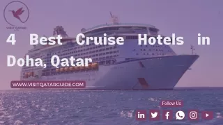 4 Best Cruise Hotels in Doha, Qatar