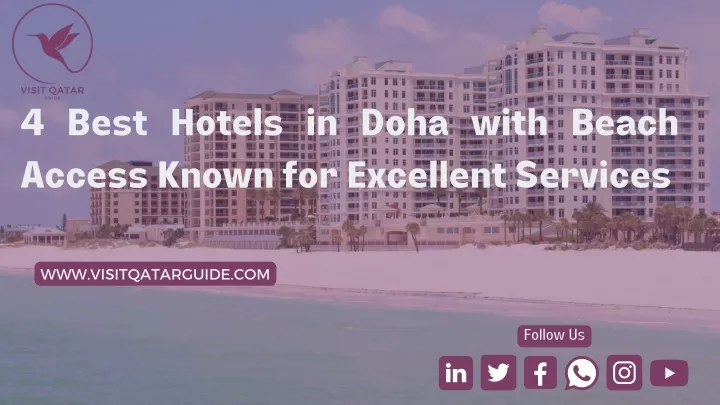 4 best hotels in doha with beach access known
