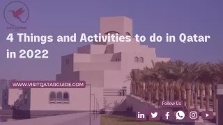 4 Things and Activities to do in Qatar in 2022