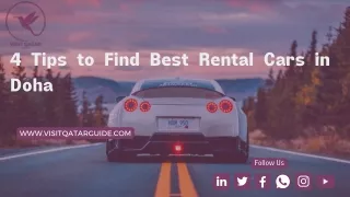 4 Tips to Find Best Rental Cars in Doha
