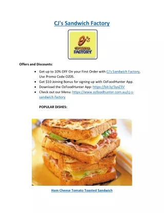 cj s sandwich factory