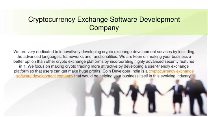 cryptocurrency exchange software development company
