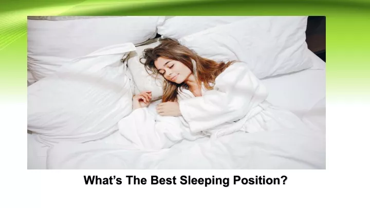 what s the best sleeping position
