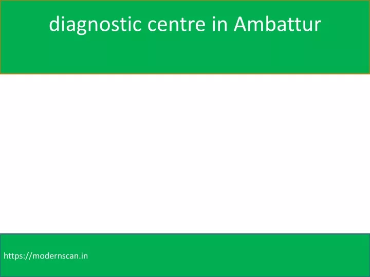 diagnostic centre in ambattur