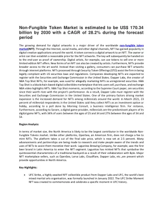 non fungible token market is estimated