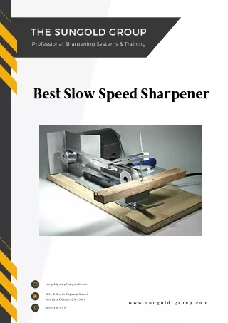 Best Slow Speed Sharpener