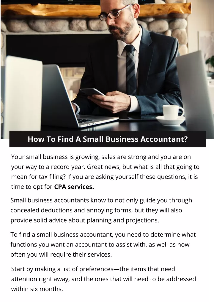 how to find a small business accountant