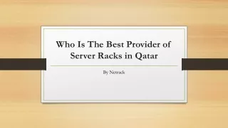 who is the best provider of server racks in qatar