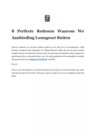 8 Perfecte Redenen Waarom We Aanbieding Loungeset Buiten