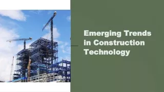 emerging trends in construction technology