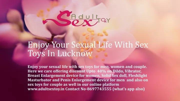 enjoy your sexual life with sex toys in lucknow