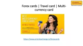 Forex cards | Travel card | Multi-currency card