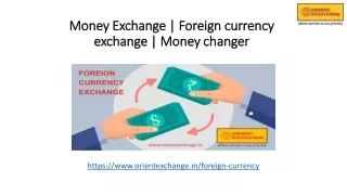 Money Exchange | Foreign currency exchange | Money changer