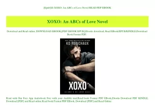 [Epub]$$ XOXO An ABCs of Love Novel READ PDF EBOOK