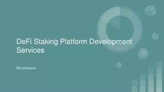 defi staking platform development services