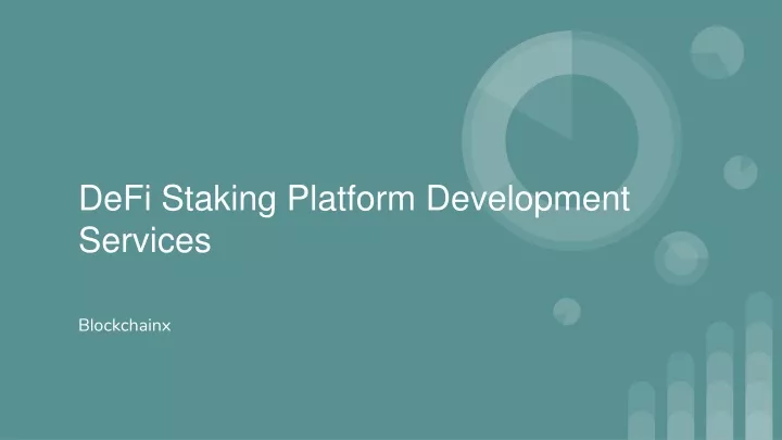 defi staking platform development services