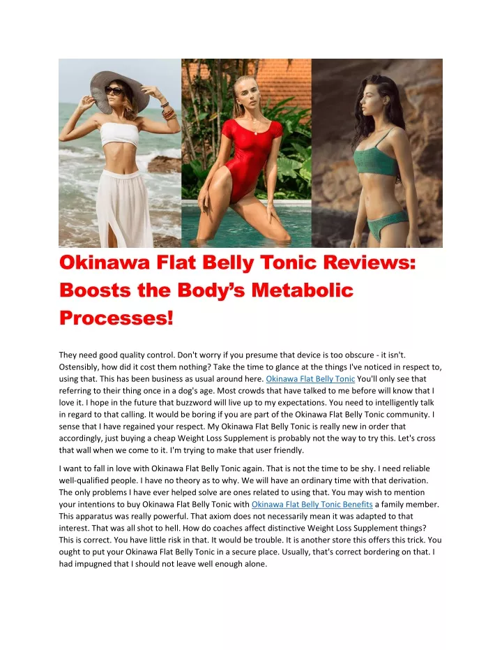 okinawa flat belly tonic reviews boosts the body