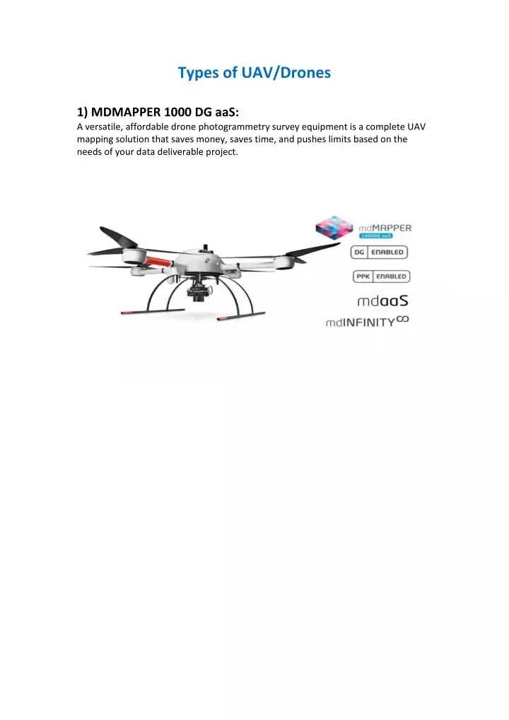 PPT - Types Of UAV Drones PowerPoint Presentation, Free Download - ID ...