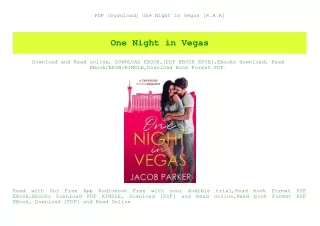 PDF [Download] One Night in Vegas [R.A.R]