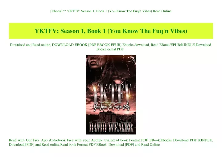 ebook yktfv season 1 book 1 you know