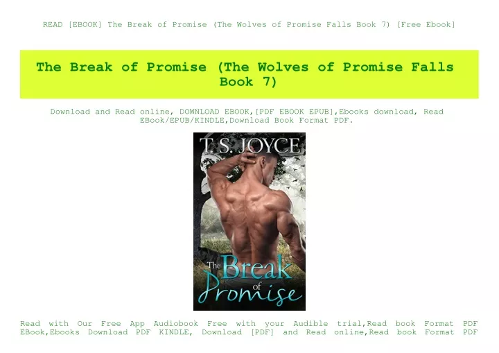 read ebook the break of promise the wolves