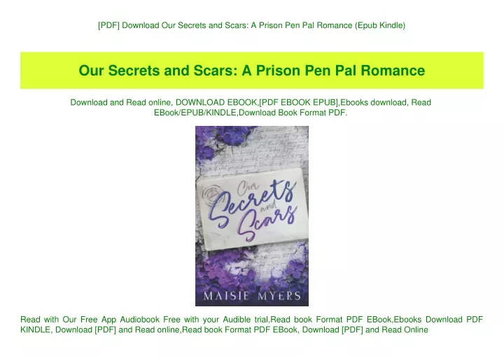 pdf download our secrets and scars a prison