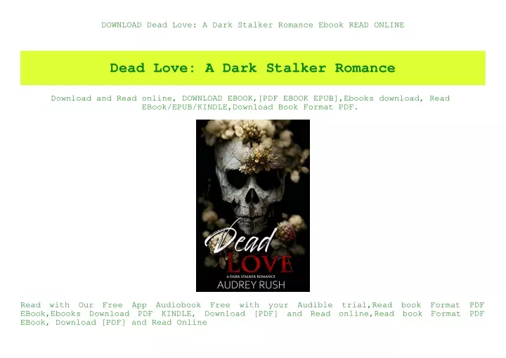 download dead love a dark stalker romance ebook