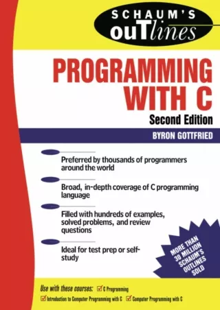eBOOK  Schaum s Outline of Programming with C