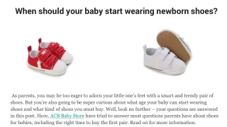 Buy Newborn Infant Shoes For Newborn - ACB Baby Store