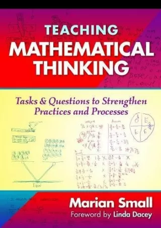 eBOOK  Teaching Mathematical Thinking Tasks and Questions to Strengthen
