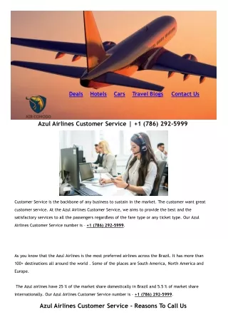 Azul Airline Customer Service