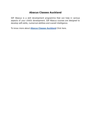 abacus classes auckland