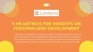 5 HR Metrics for Insights on Personalized Development