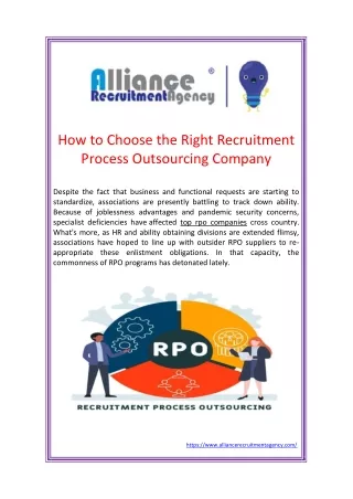 how to choose the right recruitment process